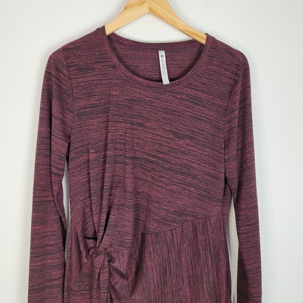Fabletics burgundy athleisure space dye Brooke dress - Picture 4 of 8